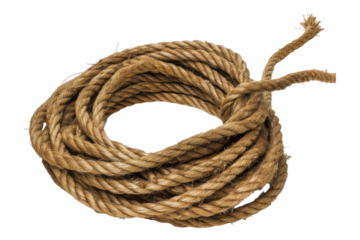 Rope isolated on white background