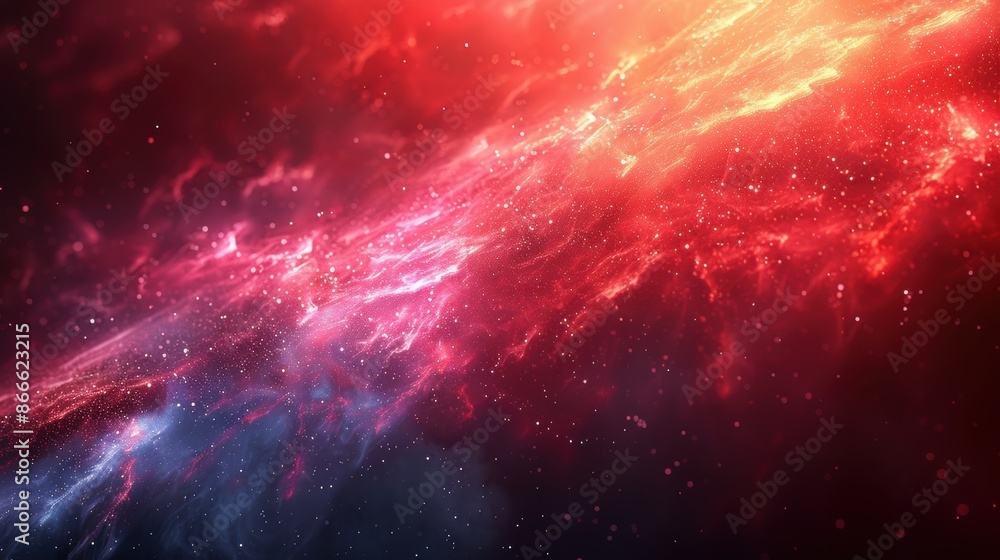 Poster a background with a gradient from light to dark, with the lightest point being a blank red space.
