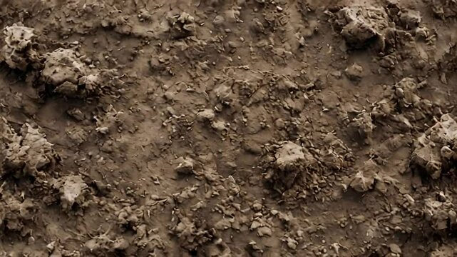 blurred mud texture background. Top view
