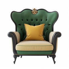 armchair isolated on white background