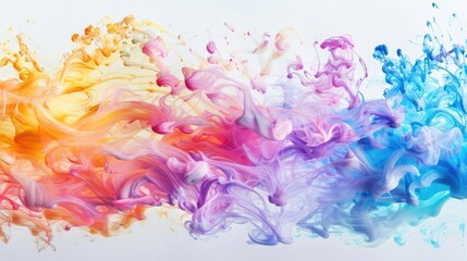 Fototapeta premium Vibrant Abstract Fluid Art in Bright Colors