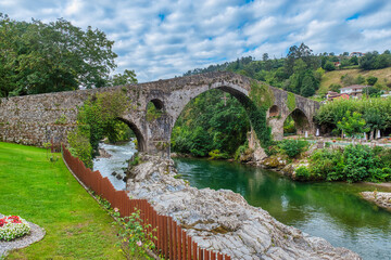 Cangas de Onís is a municipality, parish of the same homonymous municipality, of which it is the capital, in the Principality of Asturias, Spain.