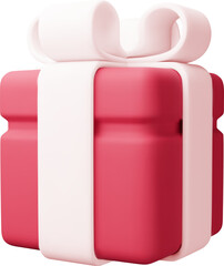 3D Gift Box with Bow.