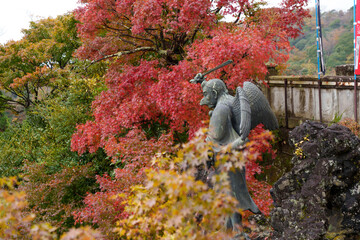 建長寺　半僧坊の紅葉と天狗（日本神奈川県鎌倉市）