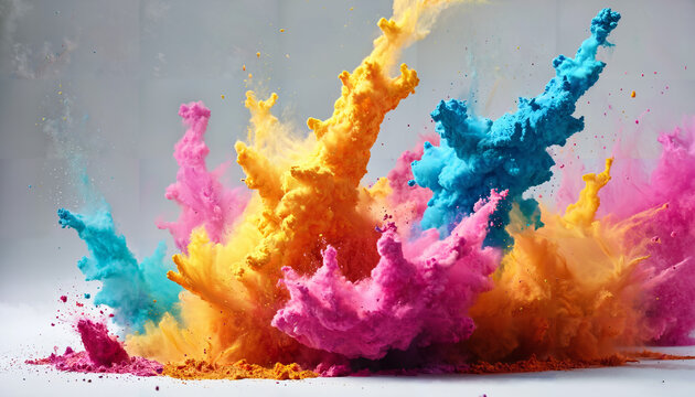 Explosion de couleurs vibrantes
