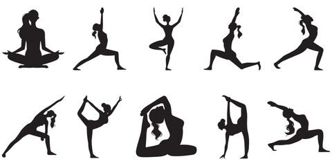 Woman Yoga Silhouette