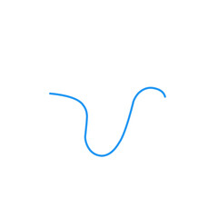 strands of blue thread