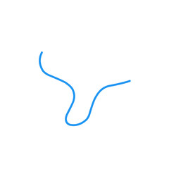 strands of blue thread