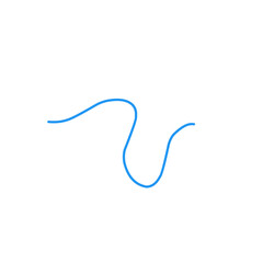 strands of blue thread