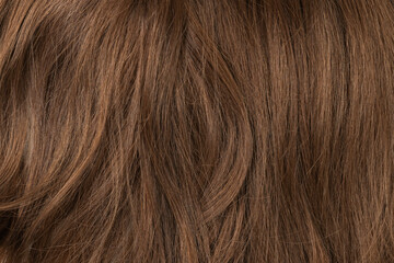 Long human brown hair background texture close up