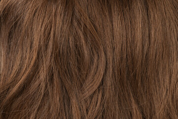 Long human brown hair background texture close up