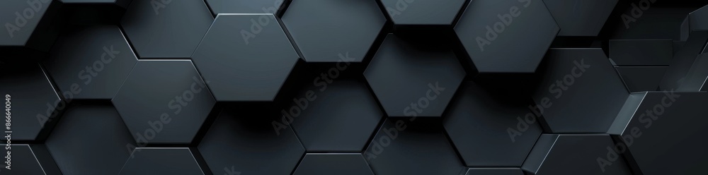 Poster hexagon geometric surface loop 1a: pure wall architectural white background with a light bright hexa