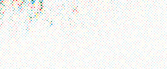 White background with colorful dotted halftone pattern eps 10