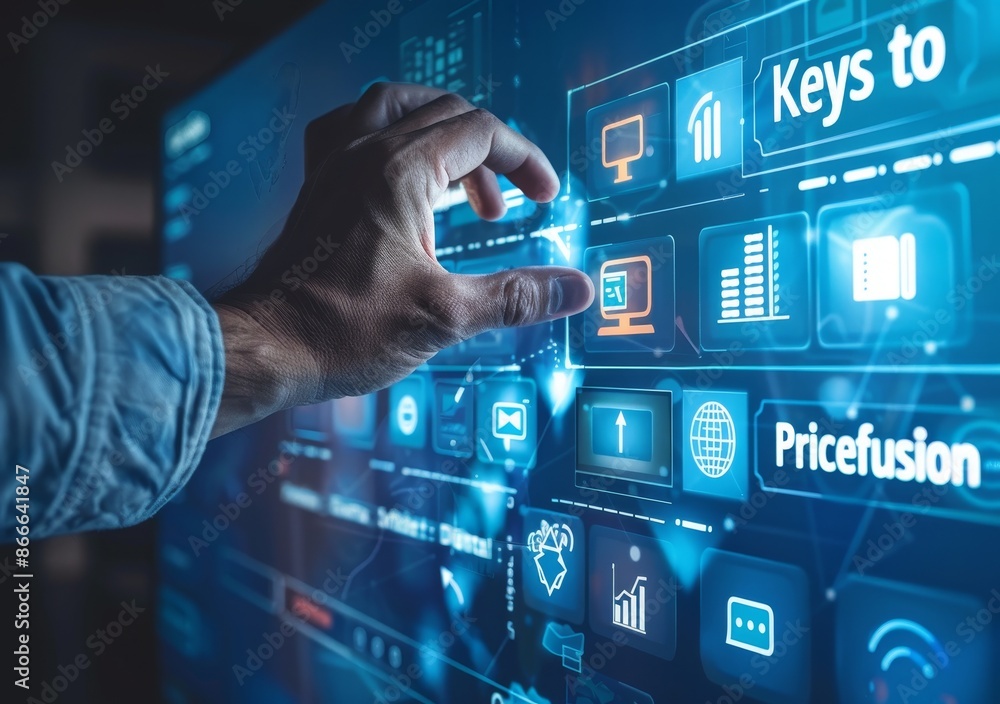 Poster the digital transformation strategy, the digitization and digitalization of business processes and d