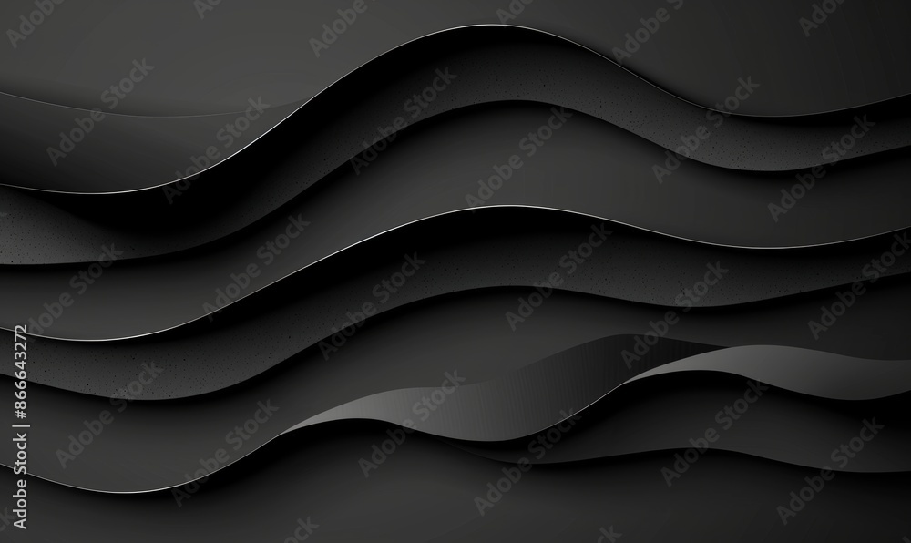 Poster dark futuristic deep background with minimal black background.