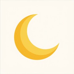 very simple moon half moon symbol two colours 
