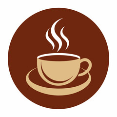       Coffee cup logo icon vector illustration.
