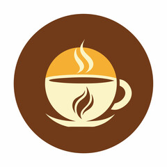       Coffee cup logo icon vector illustration.
