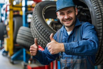 Car mechanic in the workshop. Repairman.