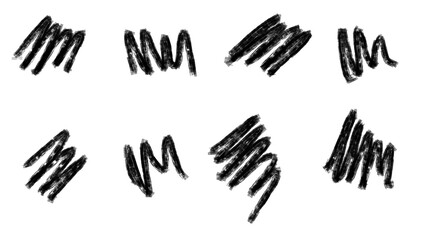 set of scribbles transparent png