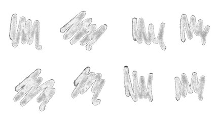 Naklejka premium set of scribbles transparent png