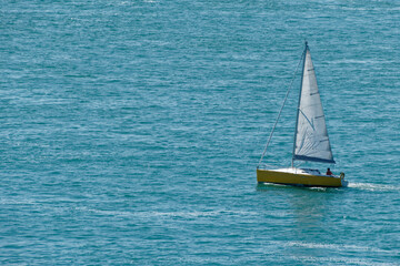 Obraz premium Voilier et loisir sur la Manche - France 