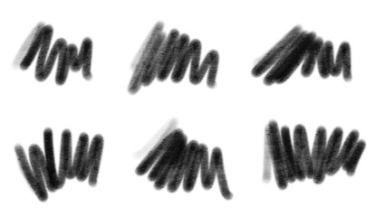 set of scribbles transparent png