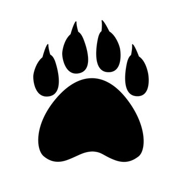 recommend clip art: Vector illustration of animal footprint on transparent background
