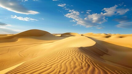 Discover the allure of golden dunes in our top desert wallpapers., clean background, Photo stock style, clean background, no copyrighted logo, no letters