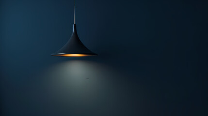 Fototapeta premium Minimalist chandelier hanging on the background