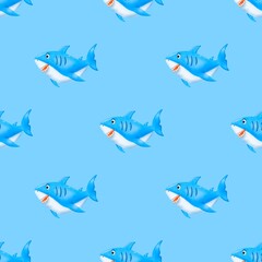 seamless pattern with fish