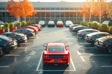 Auto Dealer Agent Outdoors Scene
