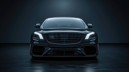 Sporty Automotive Design on Dark Background