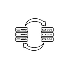 data backup icon eps vector illustration