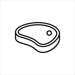 Meat Icon. Vector illustration for web design. Isolated on white background.