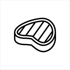 Meat Icon. Vector illustration for web design. Isolated on white background.