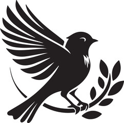 A Bird Silhoutte vector Art illustrator