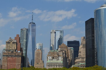 Manhattan  - panorama spod Statuy Wolności