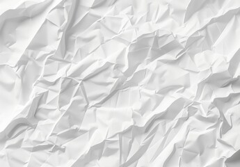Fototapeta premium Abstract Wrinkled White Paper Texture