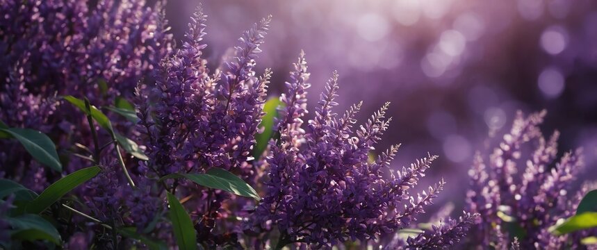summer nature purple theme abstract concept background wallpaper for banner copy space
