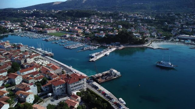 Aerial View Of Rab Island Croatia