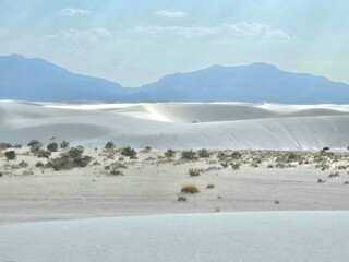 Wavy Sand Dunes at White Sands National Park
