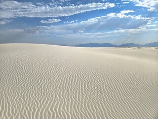 Wavy Sand Dunes at White Sands National Park