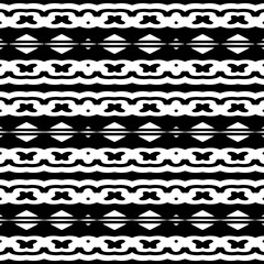 Vector monochrome pattern, Abstract texture for fabric print, card, table cloth, furniture, banner, cover, invitation, decoration, wrapping.seamless repeating pattern.Black and white background.