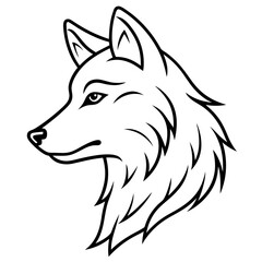 Naklejka premium fox illustration