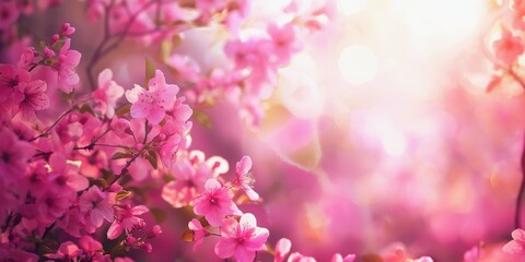 pink flowers background
