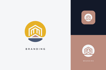Home Building Logo Modern Structure
