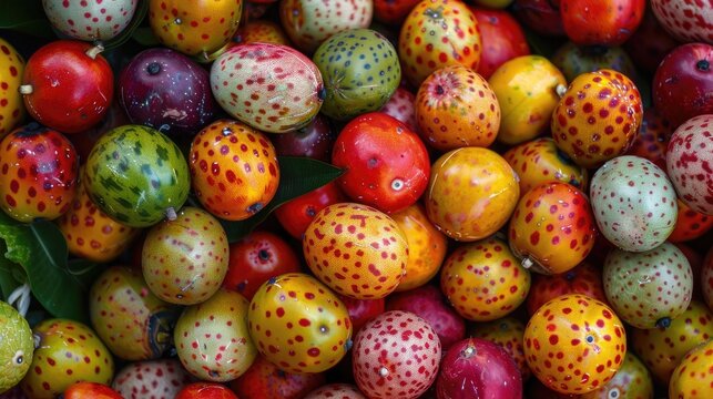The ripe monguba fruit awaiting collection