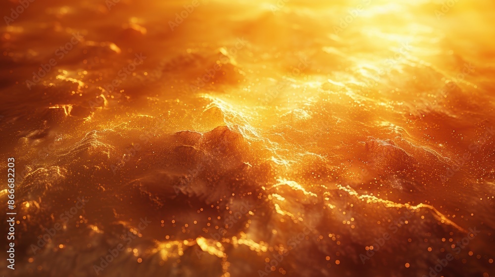 Poster a background with a gradient from light to dark, with the lightest point being a blank orange space.