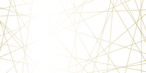 Abstract luxury seamless premium shiny golden random chaotic square and triangle lines on transparent background. Vector, illustration